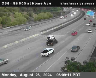 NB 805 at Home Ave (On Ramp)