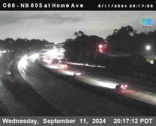 NB 805 at Home Ave (On Ramp)