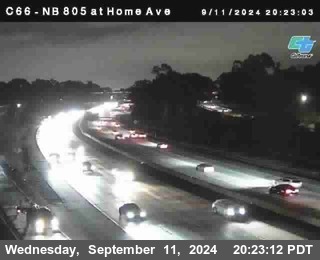 NB 805 at Home Ave (On Ramp)