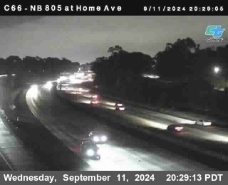 NB 805 at Home Ave (On Ramp)