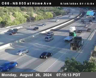 NB 805 at Home Ave (On Ramp)