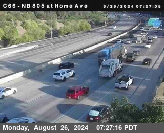 NB 805 at Home Ave (On Ramp)