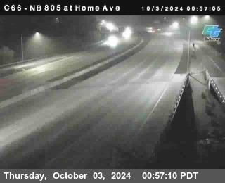 NB 805 at Home Ave (On Ramp)