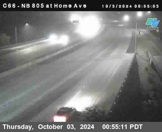 NB 805 at Home Ave (On Ramp)