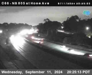 NB 805 at Home Ave (On Ramp)