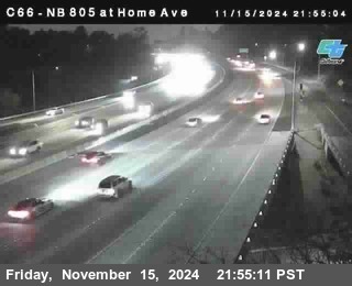 NB 805 at Home Ave (On Ramp)