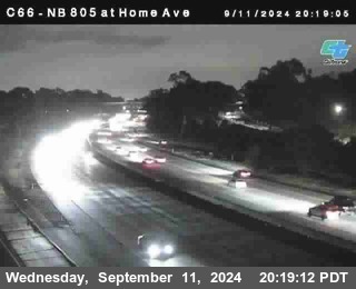 NB 805 at Home Ave (On Ramp)