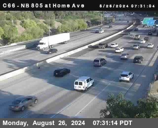 NB 805 at Home Ave (On Ramp)