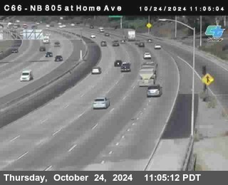 NB 805 at Home Ave (On Ramp)