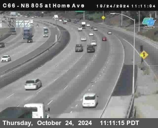 NB 805 at Home Ave (On Ramp)