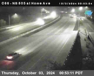 NB 805 at Home Ave (On Ramp)