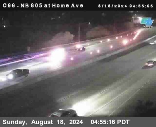 NB 805 at Home Ave (On Ramp)