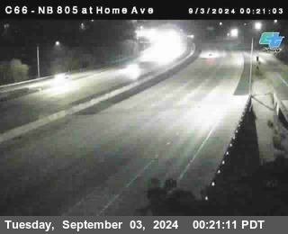 NB 805 at Home Ave (On Ramp)