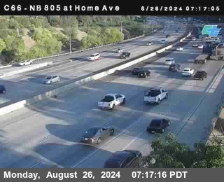 NB 805 at Home Ave (On Ramp)