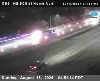 NB 805 at Home Ave (On Ramp)