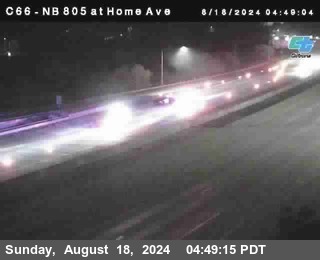 NB 805 at Home Ave (On Ramp)