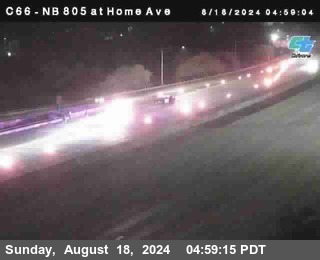 NB 805 at Home Ave (On Ramp)