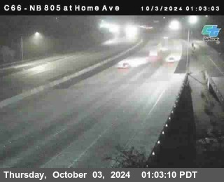 NB 805 at Home Ave (On Ramp)