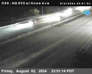 NB 805 at Home Ave (On Ramp)