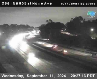 NB 805 at Home Ave (On Ramp)