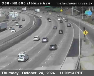 NB 805 at Home Ave (On Ramp)