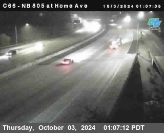 NB 805 at Home Ave (On Ramp)