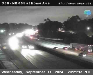 NB 805 at Home Ave (On Ramp)