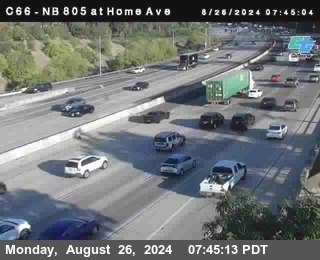 NB 805 at Home Ave (On Ramp)