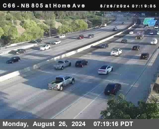 NB 805 at Home Ave (On Ramp)