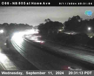 NB 805 at Home Ave (On Ramp)