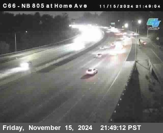 NB 805 at Home Ave (On Ramp)