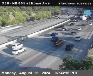 NB 805 at Home Ave (On Ramp)