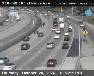 NB 805 at Home Ave (On Ramp)