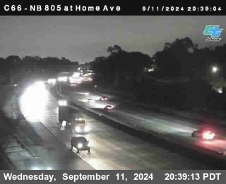 NB 805 at Home Ave (On Ramp)