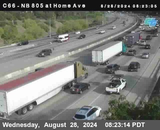 NB 805 at Home Ave (On Ramp)