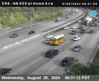 NB 805 at Home Ave (On Ramp)