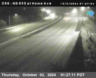 NB 805 at Home Ave (On Ramp)