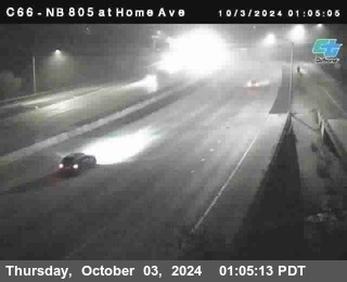 NB 805 at Home Ave (On Ramp)