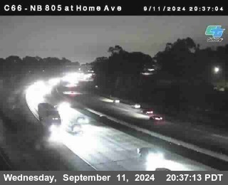 NB 805 at Home Ave (On Ramp)