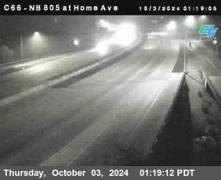 NB 805 at Home Ave (On Ramp)