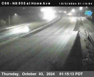 NB 805 at Home Ave (On Ramp)