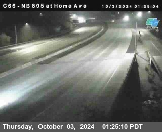 NB 805 at Home Ave (On Ramp)