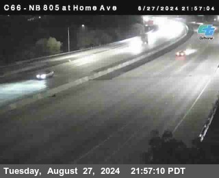 NB 805 at Home Ave (On Ramp)