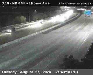 NB 805 at Home Ave (On Ramp)