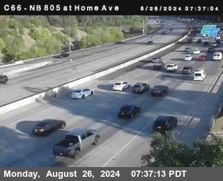 NB 805 at Home Ave (On Ramp)