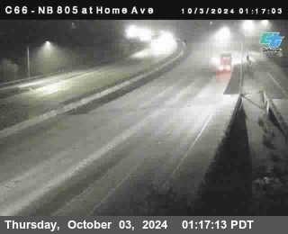 NB 805 at Home Ave (On Ramp)