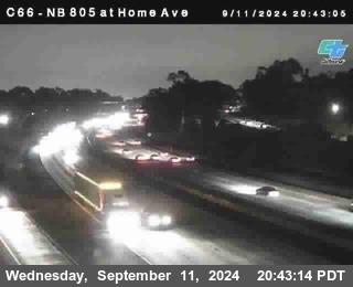 NB 805 at Home Ave (On Ramp)