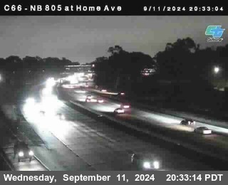 NB 805 at Home Ave (On Ramp)