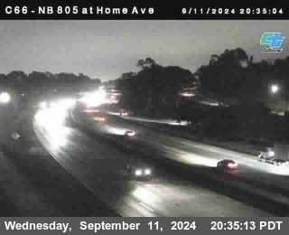 NB 805 at Home Ave (On Ramp)