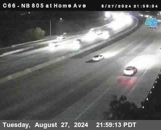 NB 805 at Home Ave (On Ramp)